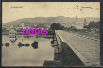 94469 Deggendorf Danube Bridge Church o 24.12.1911