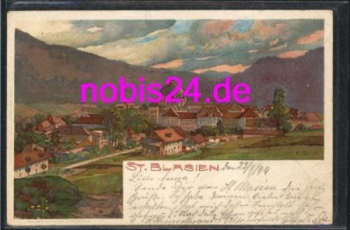 79837 St. Blasien artist card from mother o August 24, 1899