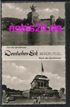 Koblenz Deutsches Eck o 15.4.1963