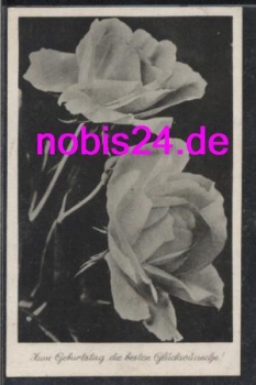 Roses birthday card *ca.1940