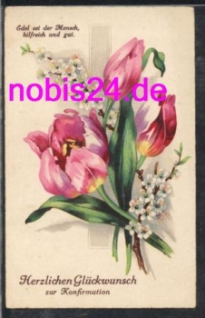 Tulip bouquet confirmation *ca.1940