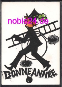 Chimney sweep artist card * around 1960