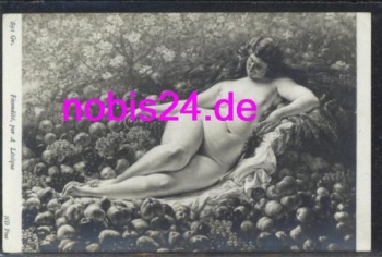 Nude - Erotika Naked Woman in Fruit by Fecondite * around 1920