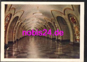 Moscow Metro Station Novoslobodskaya underground *ca.1960
