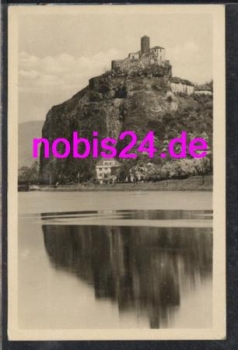 USTI nad Labem Ansicht der Burg o 21.1.1956