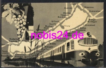 Railway around Lake Balaton Hungary *ca.1960