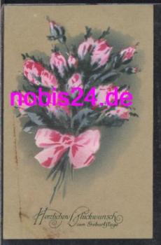 pink roses bouquet birthday o circa 1921