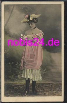 Dame mit Hut Blumen  *ca.1910