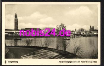 Magdeburg Ausstellungsgelände See o 9.1.1940