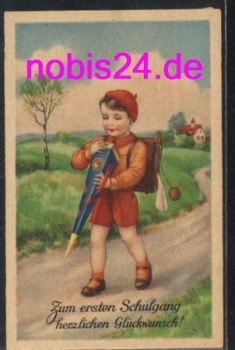 Back to school sugar cone child * around 1940
