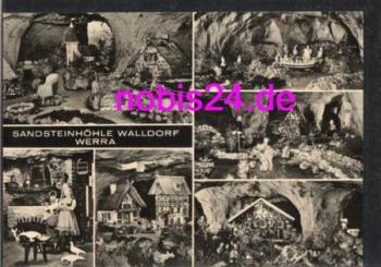 Walldorf Werra sandstone cave around 1978