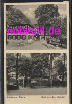 Koblenz Rhein Weindorf Gasthof o 30.6.1930