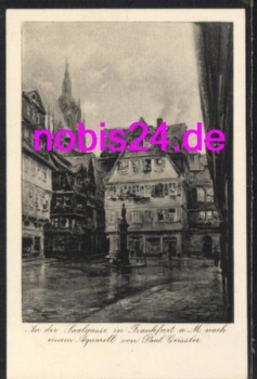 Frankfurt Main Saalgasse Künstlerkarte Geissler *ca.1920