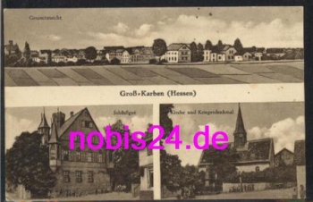 61184 Gross Karben Schlossgut Kirche o ca.1925