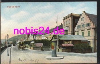 65385 Ruedesheim Strasse Gasthaus Krone *ca.1915