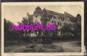 Wuppertal Elberfeld fairy tale fountain at the zoo on March 23, 1917