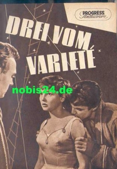 Three from the Variete 93/56 Progress program Zirkusfilm