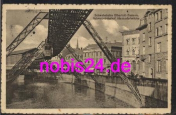 Elberfeld Wuppertal Schwebebahn Brücke o 21.8.1916