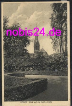 47400 Moers  Blick zur kath. Kirche o 2.2.1928
