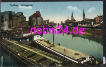 Duisburg harbor ships *ca.1915