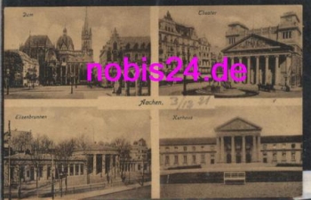 Aachen Dom Theater Brunnen *ca.1920