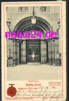 Mainz Kirche Heilig Geist Eingang o 27.12.1904