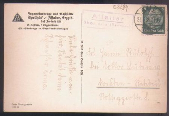 08294 Affalter Jugendherberge Landpoststempel o 23.3.1936