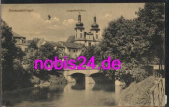 78166 Donaueschingen Leopoldsbrucke Kirche o 1915