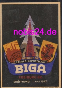 Freiburg Breisgau BIGA Landesexportschau *1947