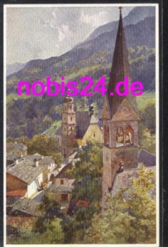 83471 Berchtesgaden Kirche Künstlerkarte Compton  *ca.1925