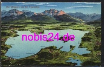 83252 Chiemsee mit Umgebung *ca.1915