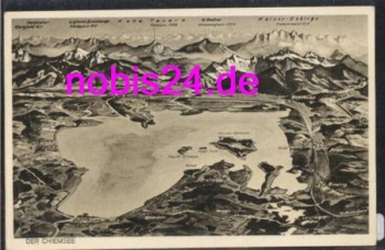 83256 Chiemsee mit Umgebung *ca.1930