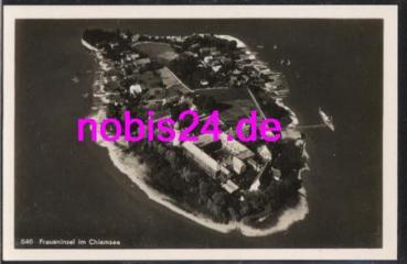 83256 Chiemsee  die Fraueninsel Luftbild *ca.1960