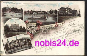 82319 Starnberger See Litho o ca. 1900