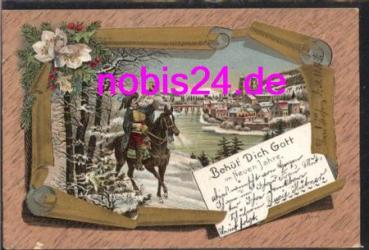 79713 Bad Säckingen Litho Trompeter o 31.12.1897