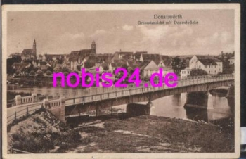 86609 Donauworth Danube bridge o 23.6.1923