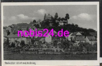 54550 Daun Eifel Total mit Burg *ca.1945