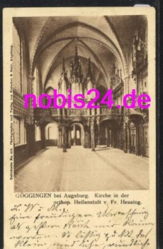 Goeggingen Augsburg Kirche Heilanstalt Hessing o ca.1914