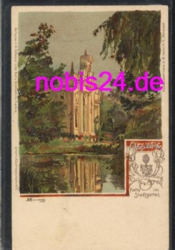 Augsburg Litho Stadtgarten *ca.1900