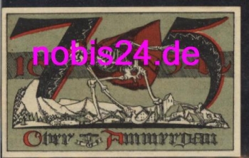 Oberammergau Notgeld 75 Pfennige
