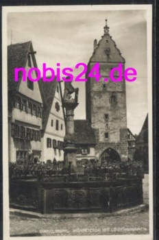 91550 Dinkelsbuehl Loewenbrunnen Tor *ca.1930