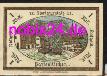 82467 Partenkirchen  Notgeld  1 Mark um 1920