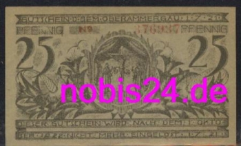 82487 Oberammergau Notgeld 25 Pfennige um 1920