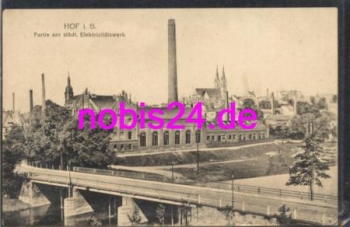 95028 Hof Saale Elektrizitätswerk *ca.1915