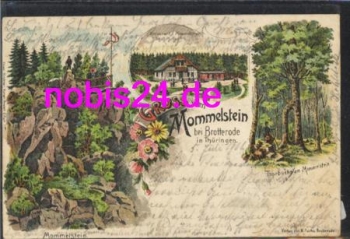 98599 Brotterode Litho Gasthof Mommelstein o 7.7.1901