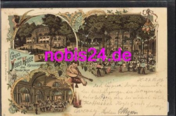 Hannover Gasthof "neuen Hause" Litho o 1897