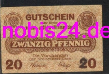 25746 Dithmarschen emergency money 20 pfennigs around 1920
