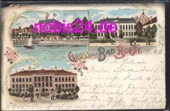 24300 Bad Borby Litho Schule Hotel o 3.1.1901