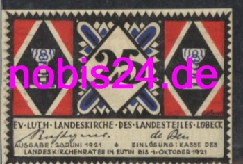Lubeck emergency money 25 pfennigs around 1920