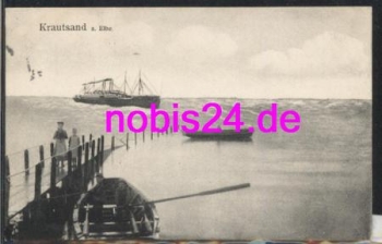 21706 Krautsand Elbe Schiffsankunft o 4.7.1909